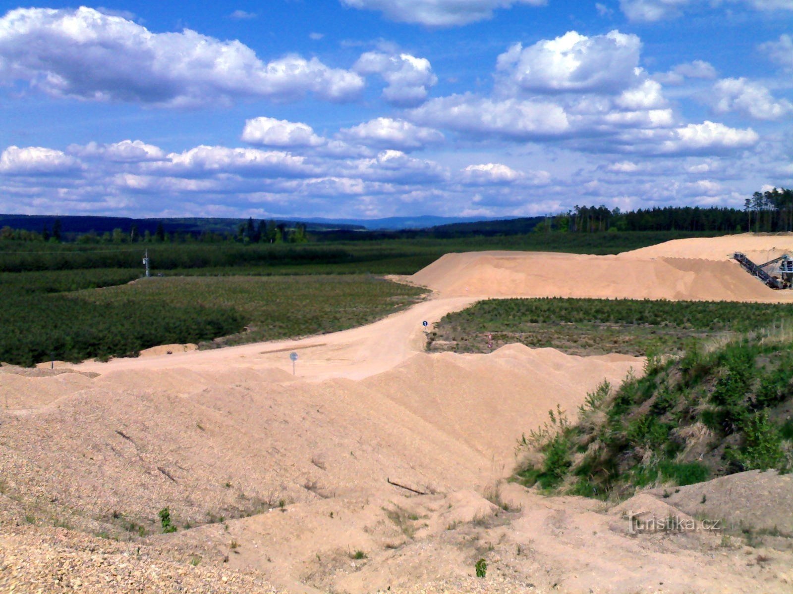 Sand pit near Svetlá