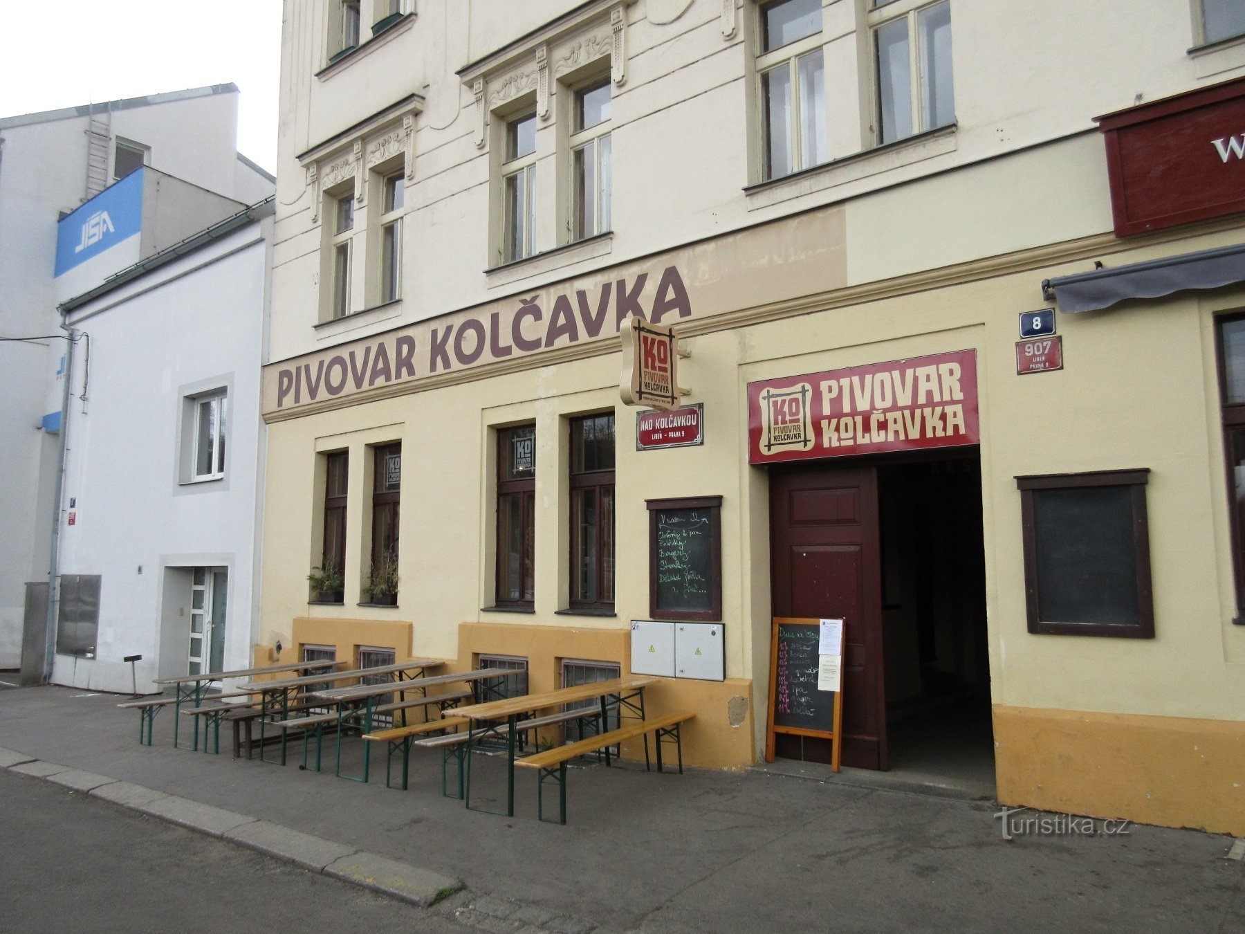 Kolčavka-bryggeriet i Nad Kolčavkou-gaden