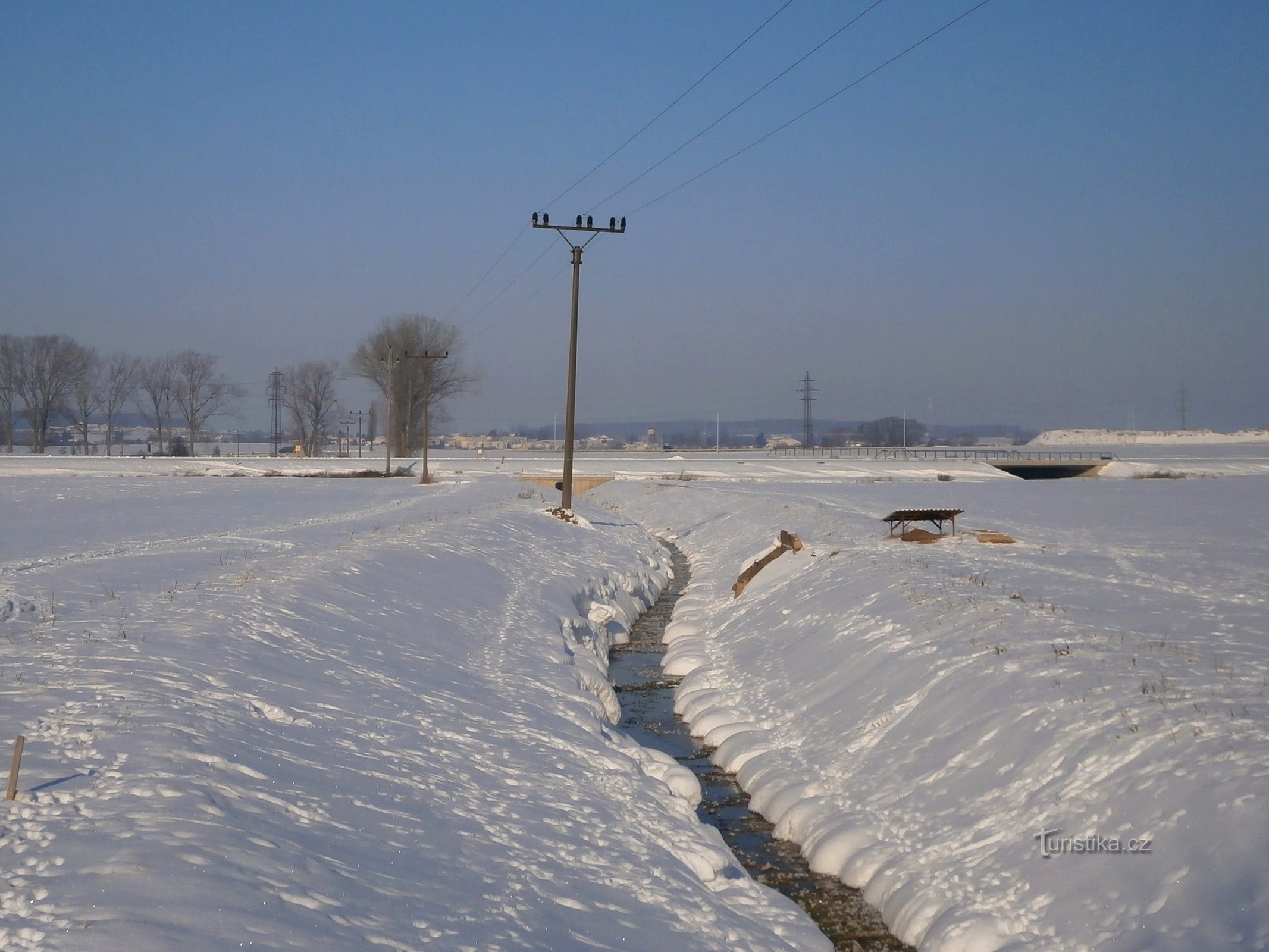 Plačice stroom onder Koutník veld (Plačice)