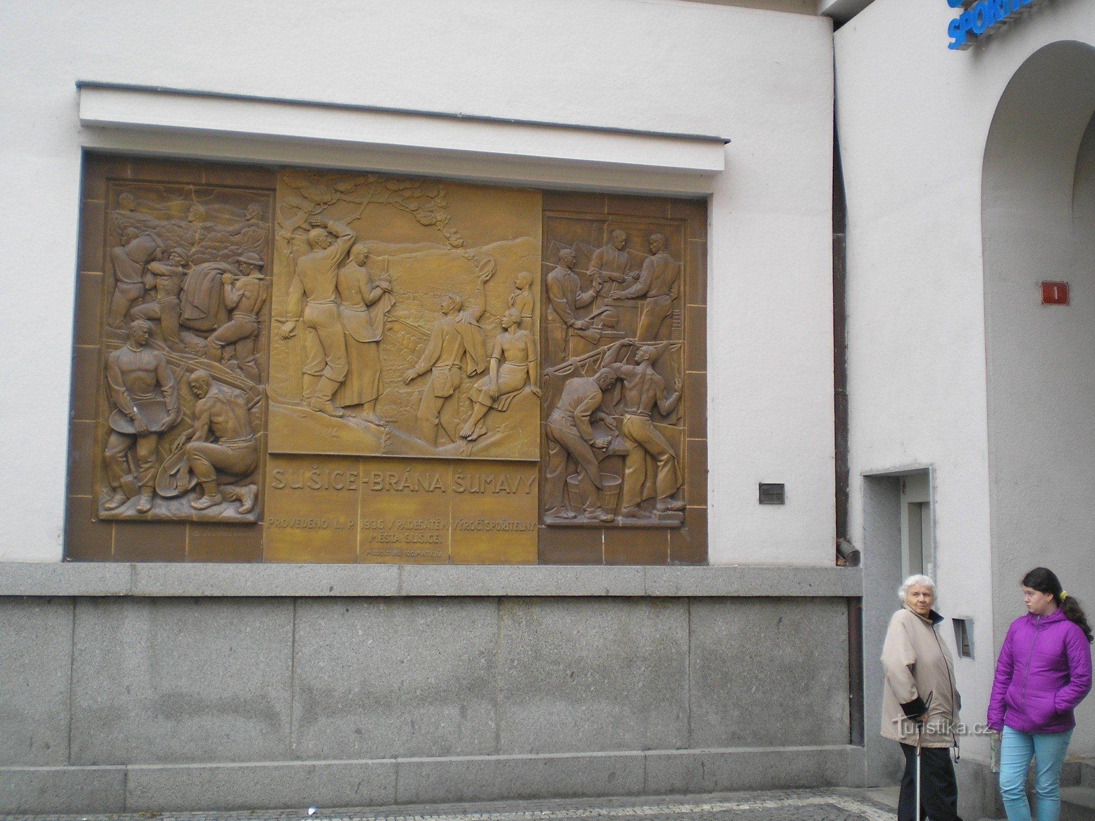 Skulptur Sušice - das Tor zum Böhmerwald