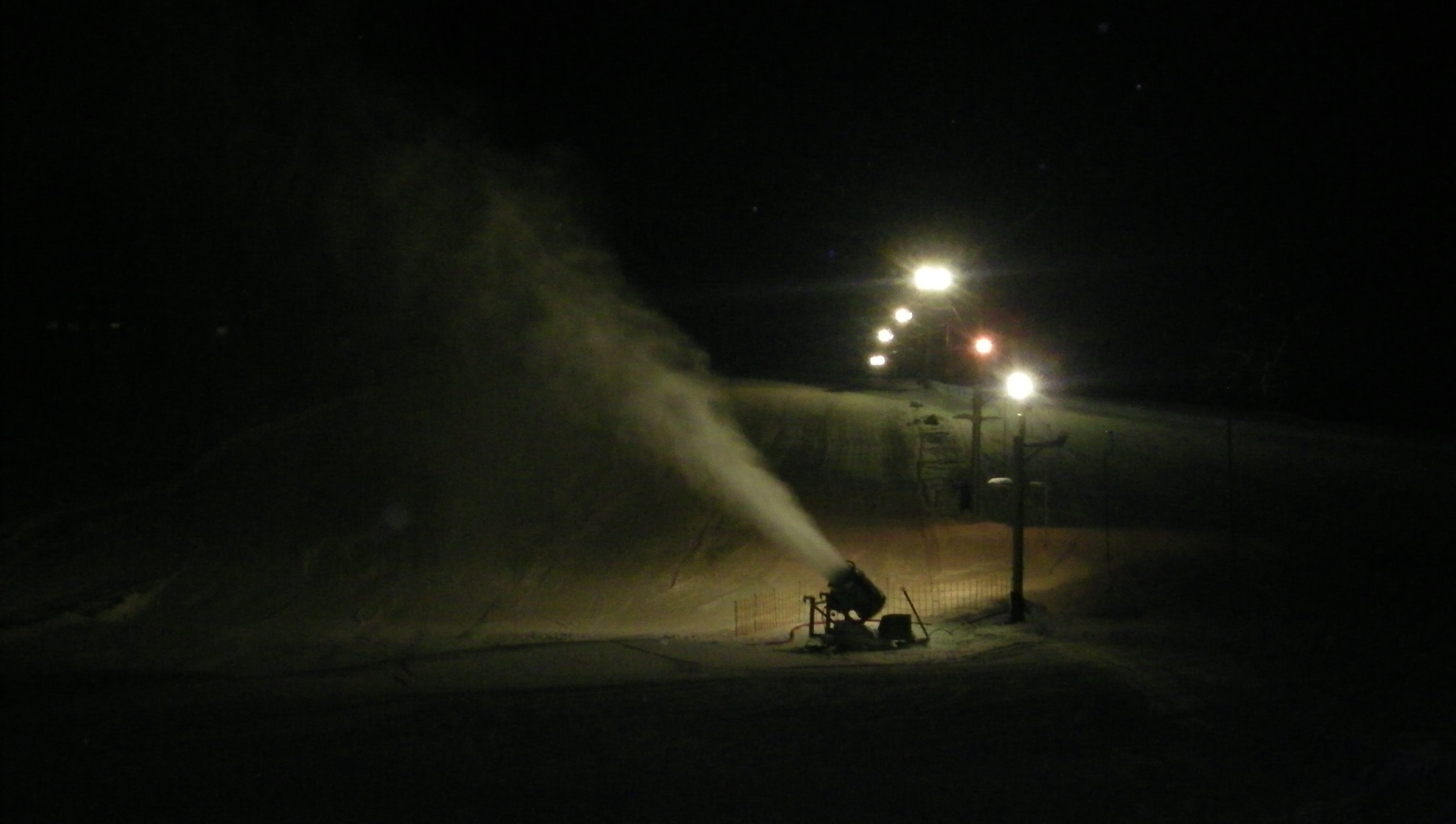 Ski du soir à Plavy