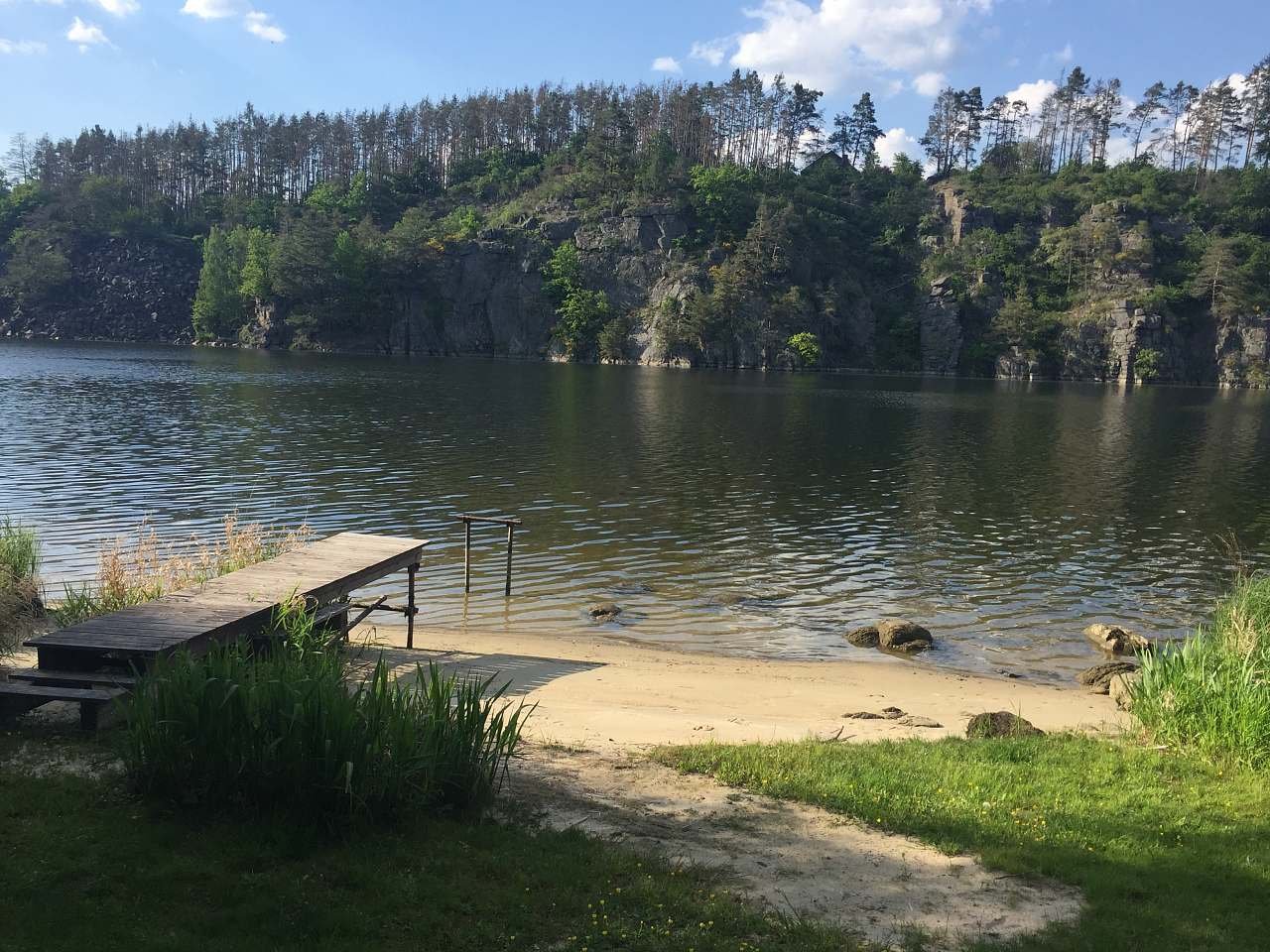 La plage devant le gîte