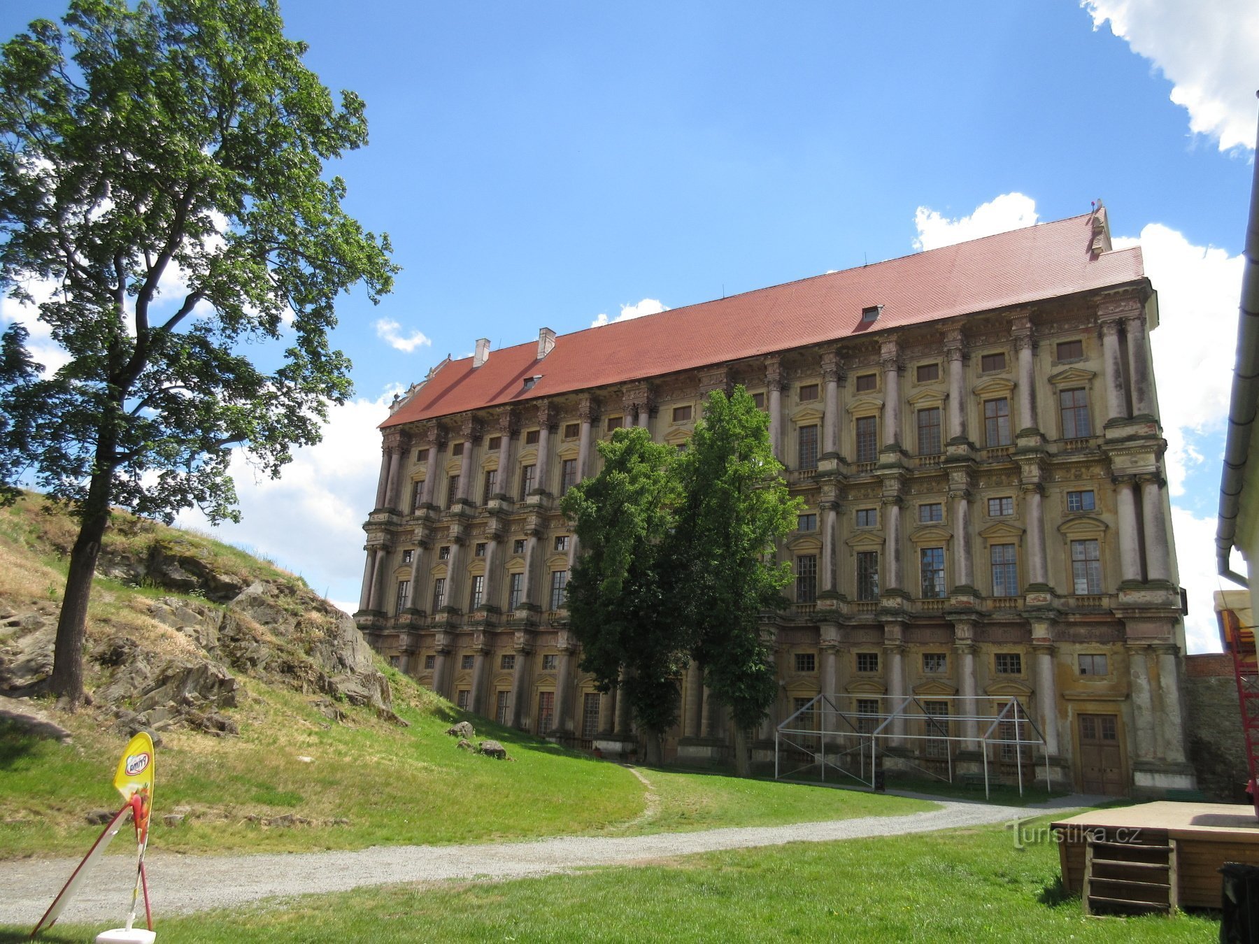 Plumlov - Schloss, inkl. Geschichte der Stadt