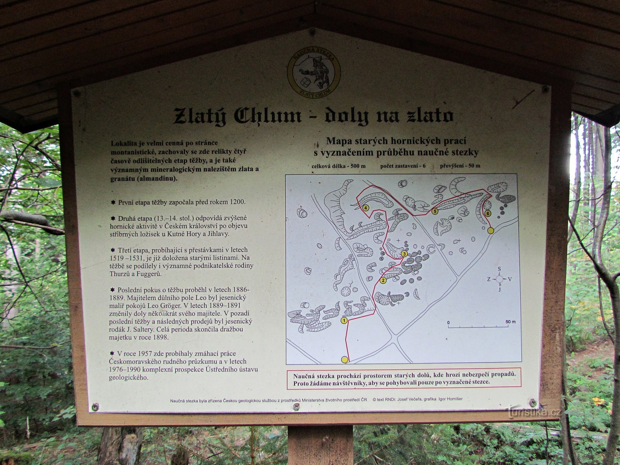 採掘後 NS Zlatý Chlum