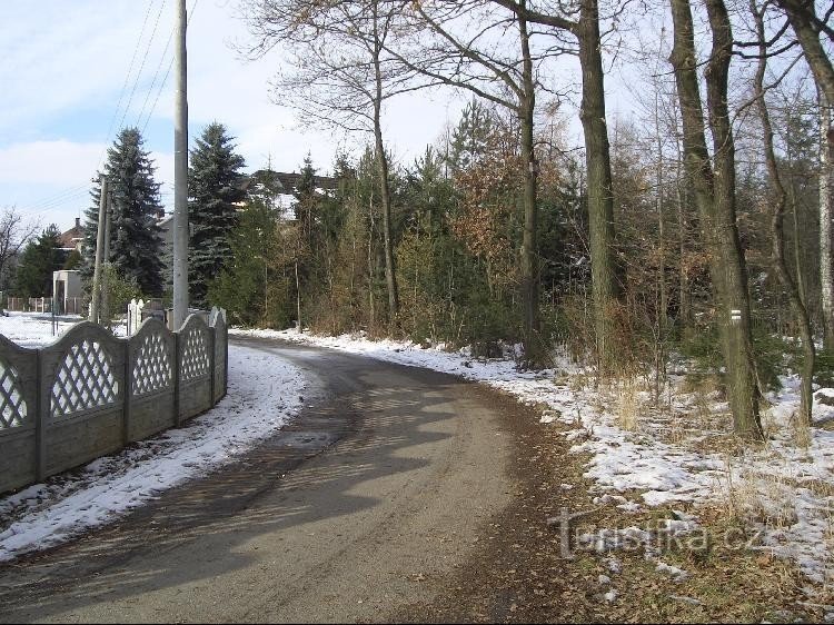 le long de la bordure verte de Staré Dvor à Staré Ves