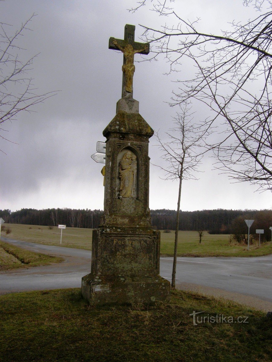 Pobežovice - korsfästelsemonument