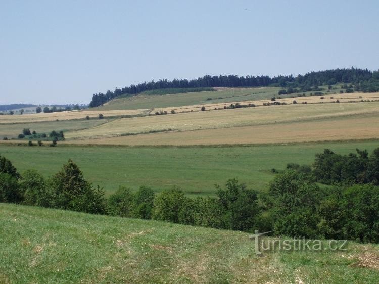 unter den Haufen ein Blick nach NW