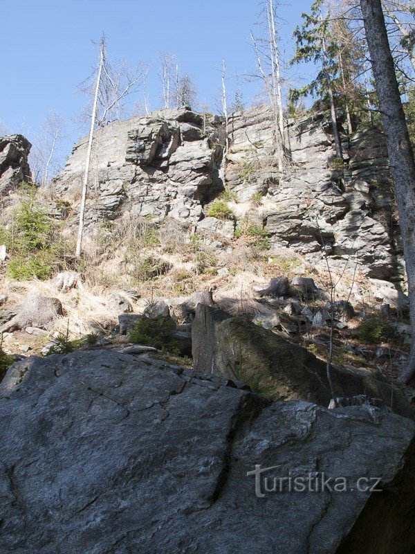 Unter dem Felsen