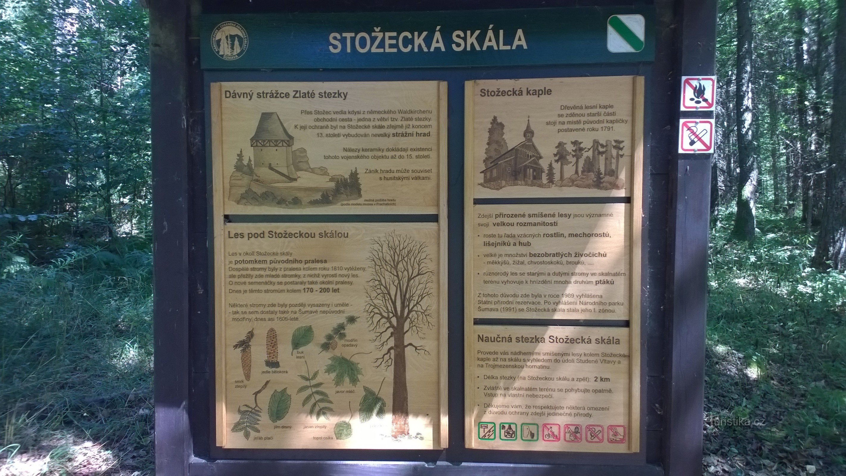 A Stožecka kápolna alatt.