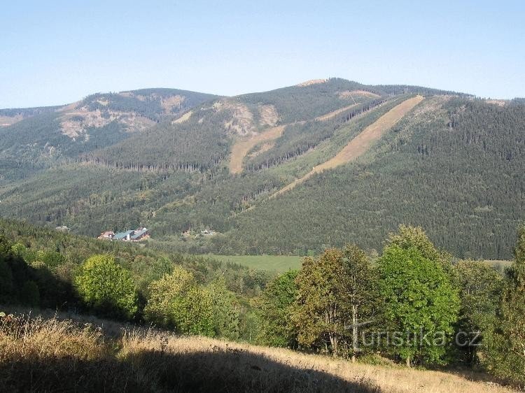 Podbělka i Sviní hora iz Gornje Moravske