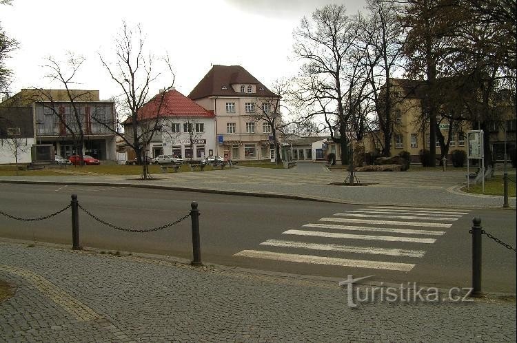 Podbořany: plaza TGMasaryka