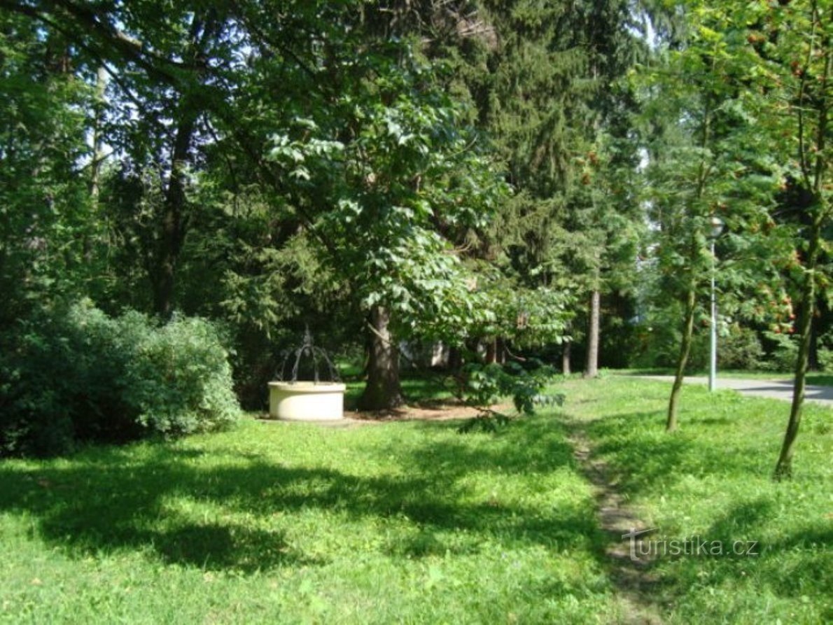 Podebrady-Komenského well from 1624-defunct spring of ferruginous water-Photo: Ulrych Mir.