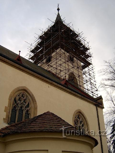Poděbrady - a Szent Mennybemenetele templom. Válság
