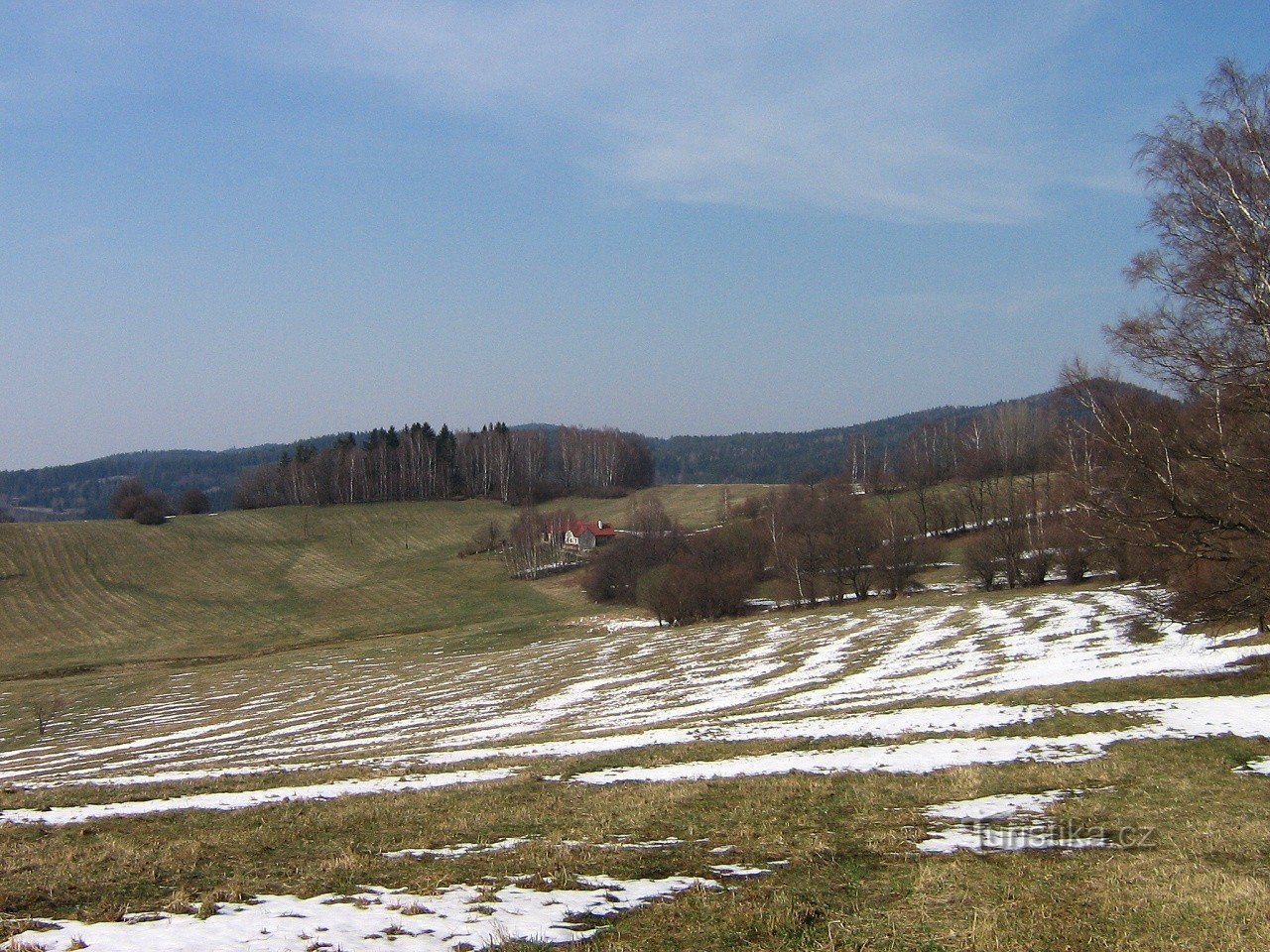 Ausläufer des Slepiče Hora (rechts Kohout)