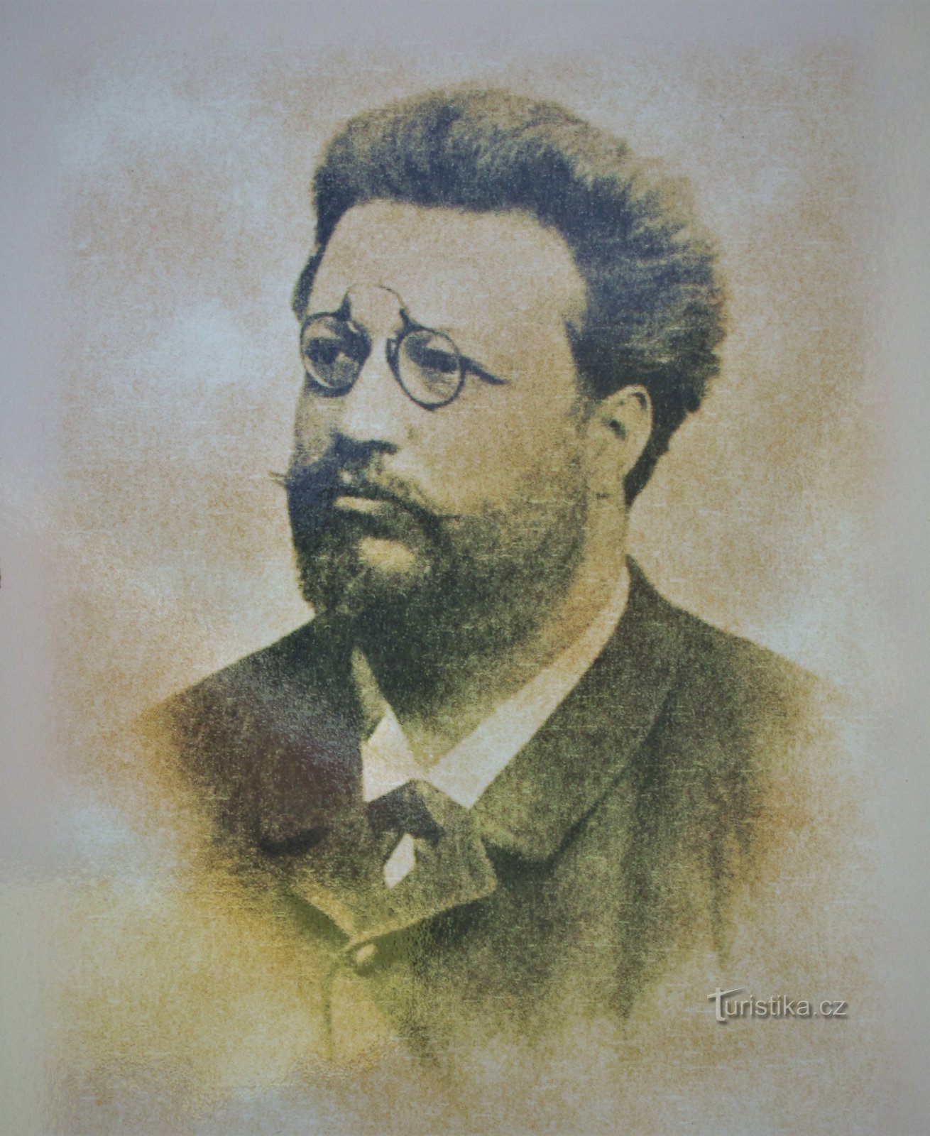 Retrato de Ludvík Masaryk (tomado del panel informativo)