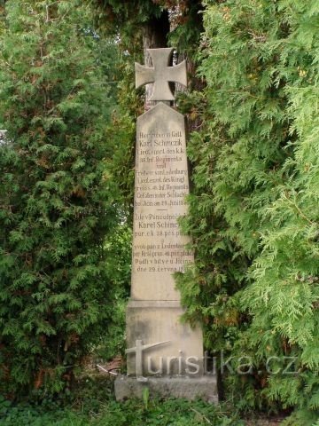 Podůlší - monument över slaget 1866