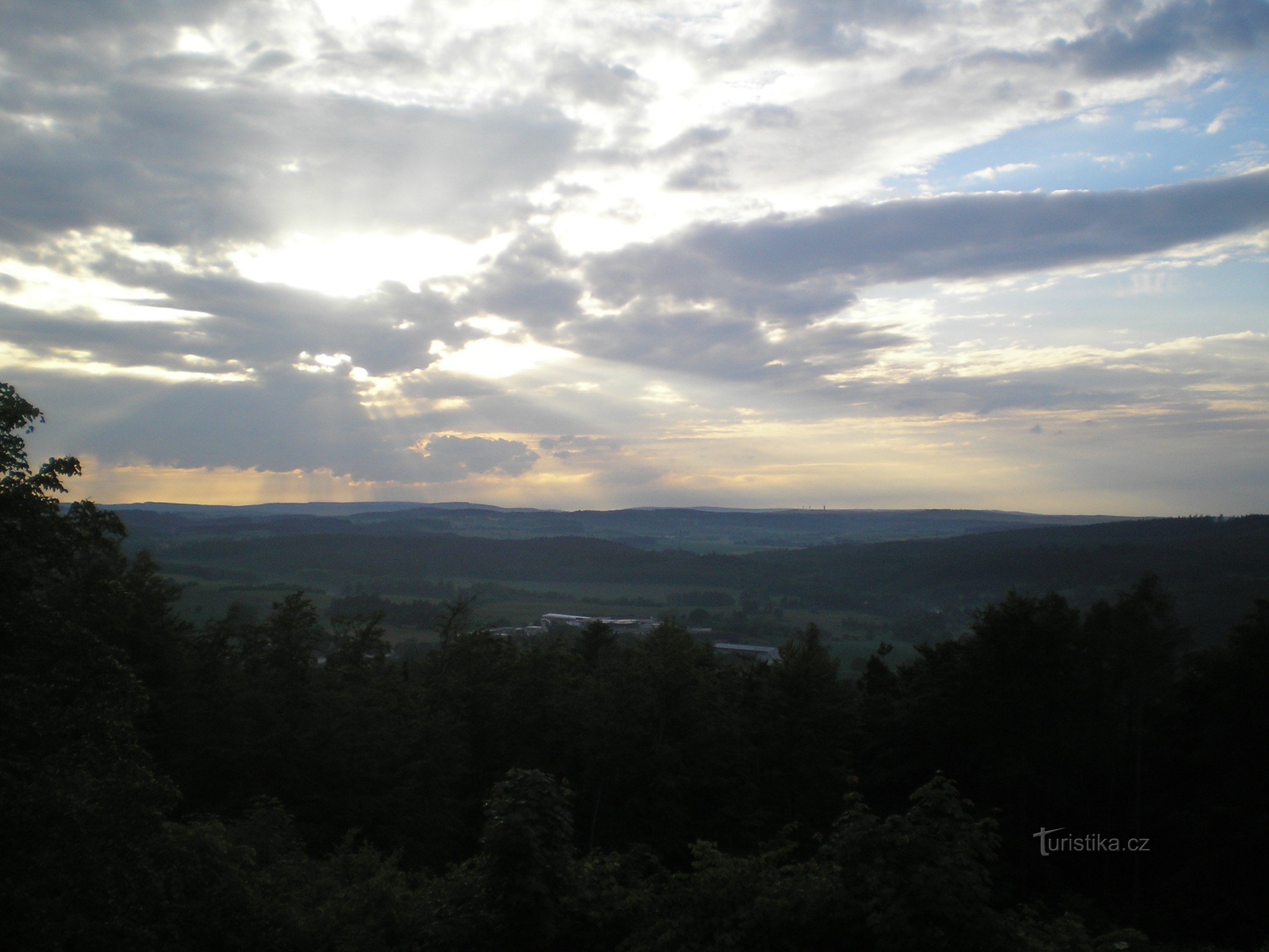 Vista de la tarde desde Makova Hora