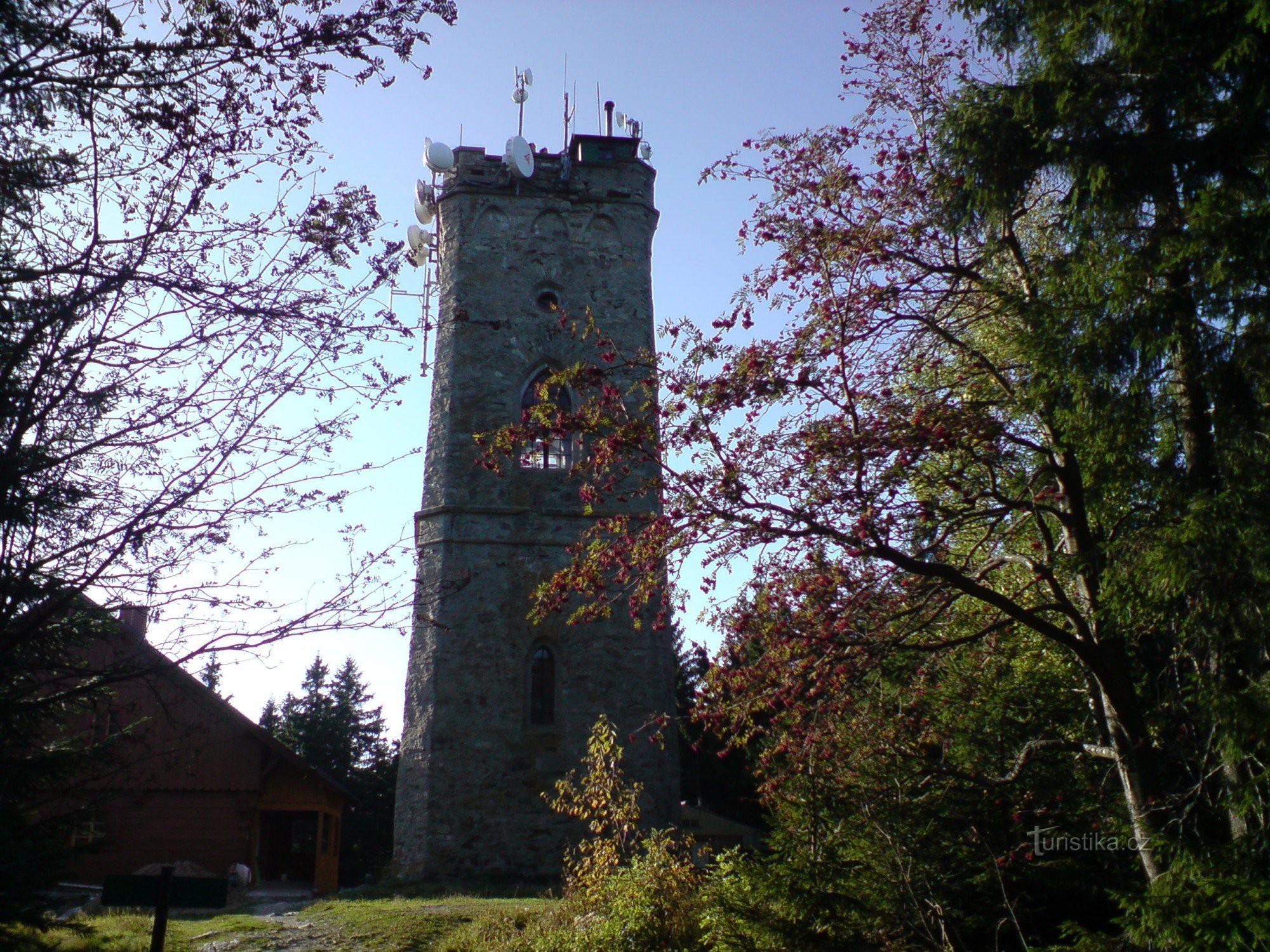 Autunno alla torre di avvistamento di Žalý