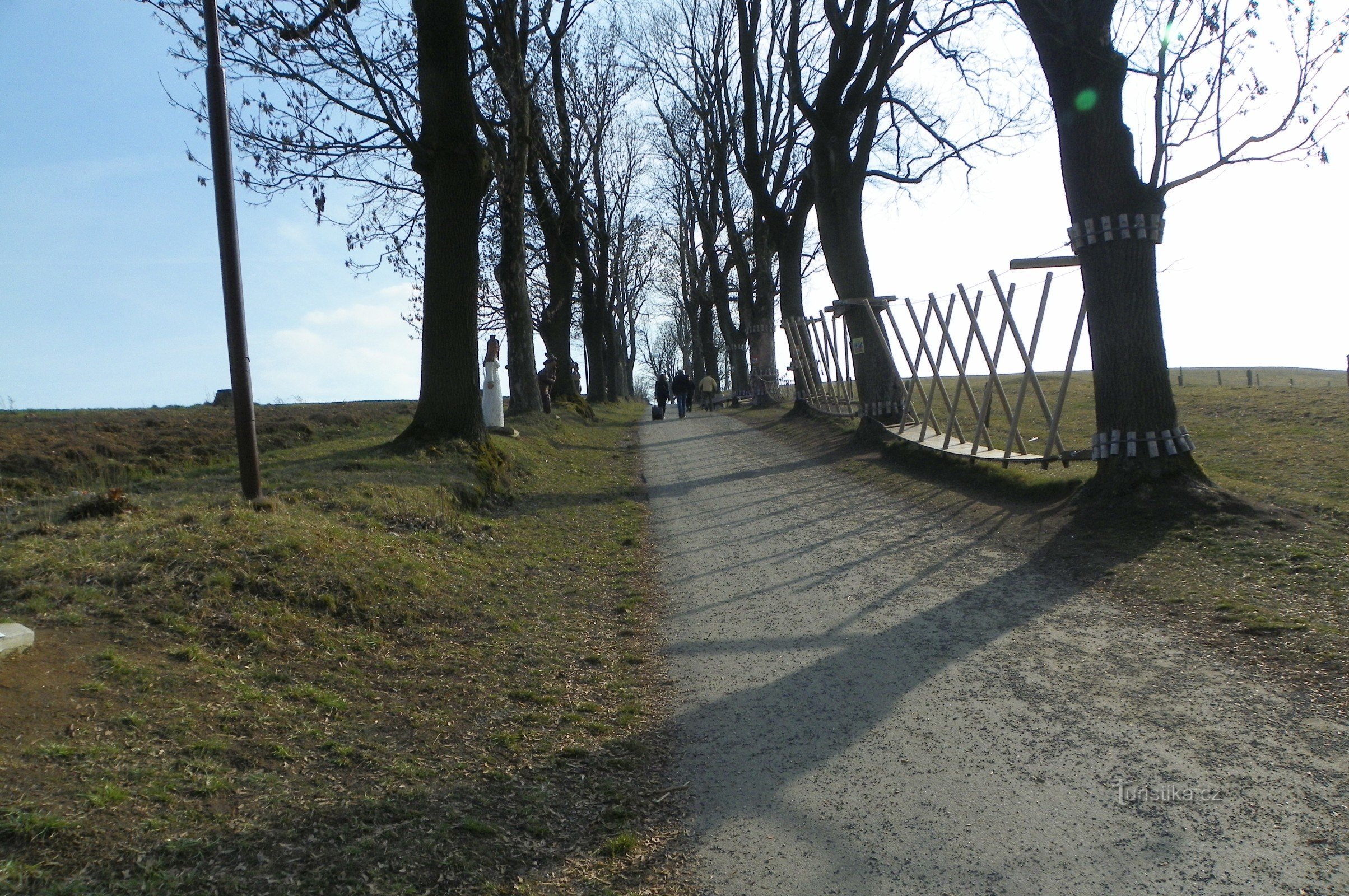 Fairy tale alley and children's rope park in Bystřice nad Pernštejnem