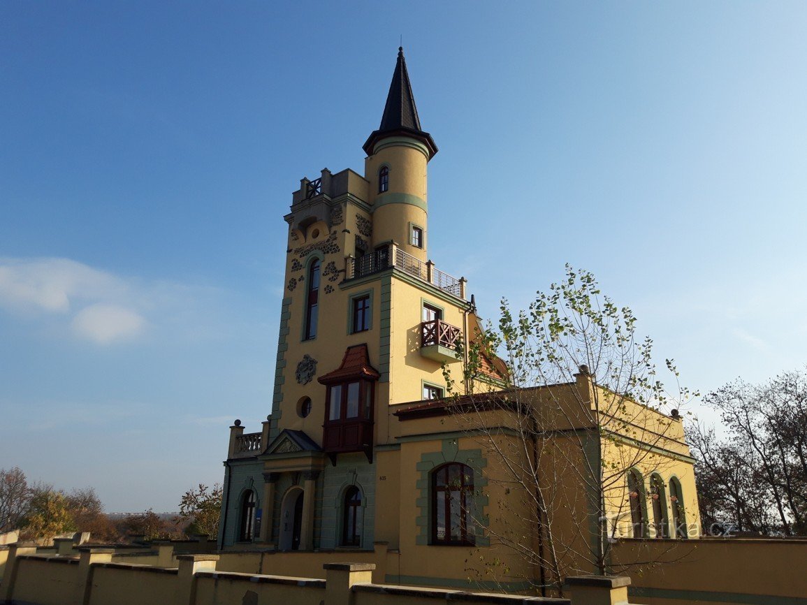 El mirador de cuento Letná en el balneario de Teplice