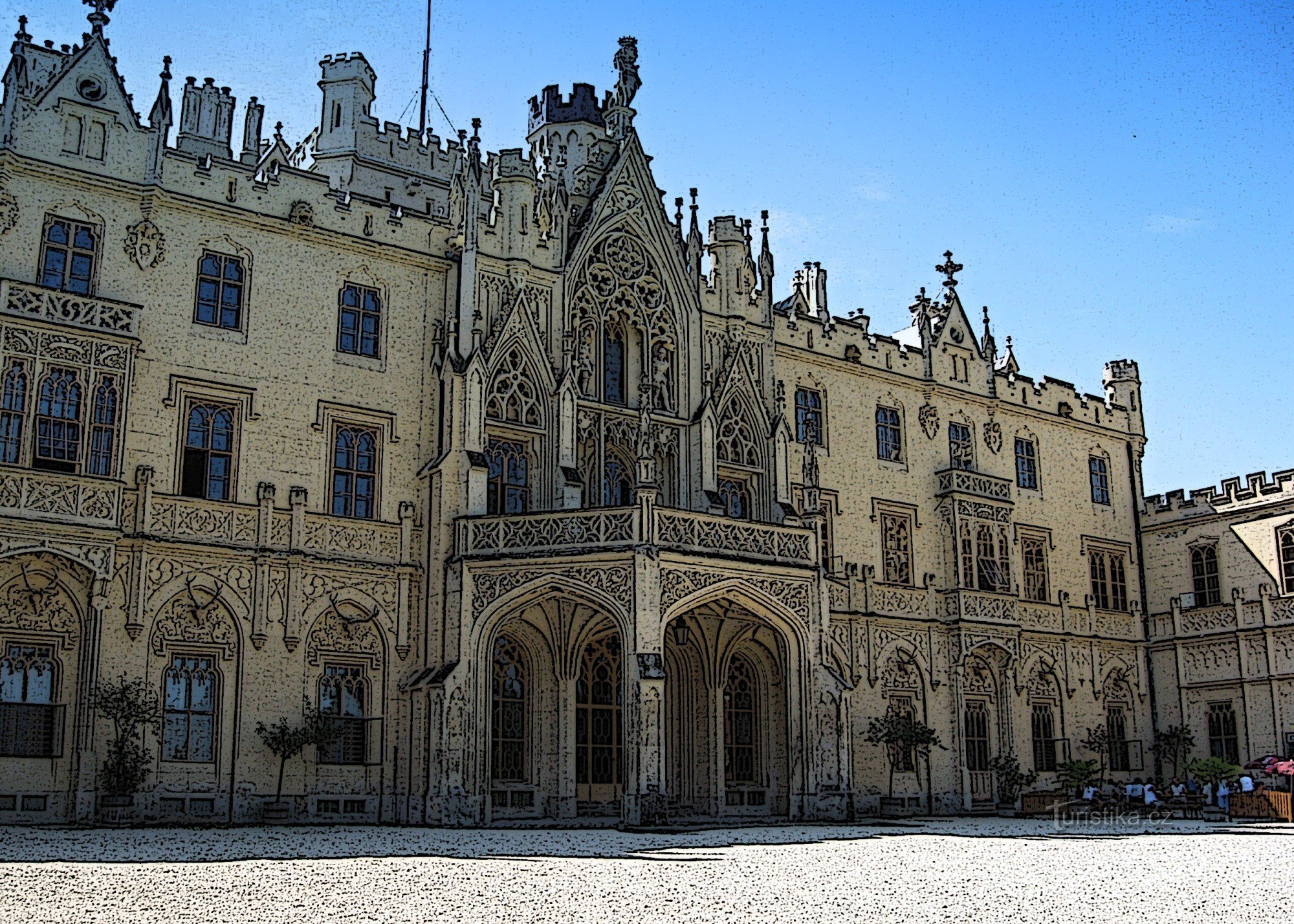 Castillo de cuento de hadas en Lednice