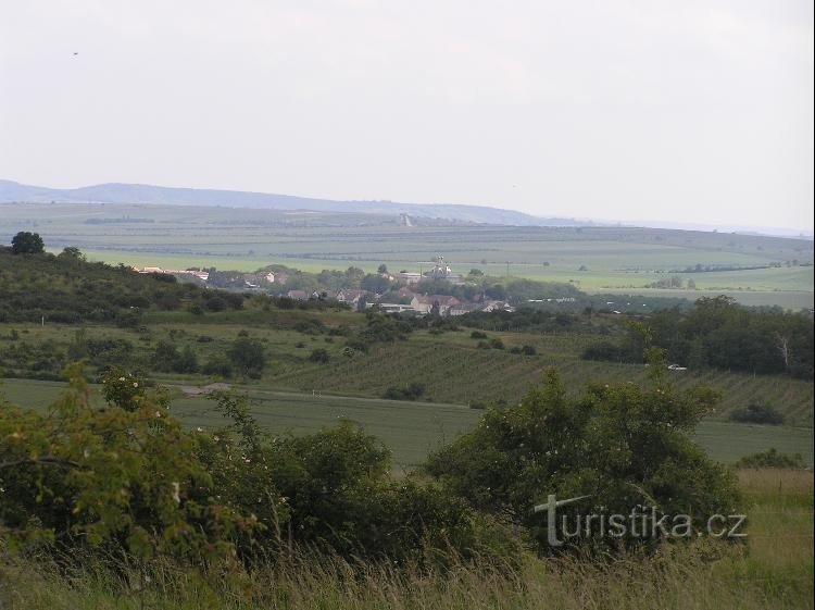 view from the heath to Havraníky