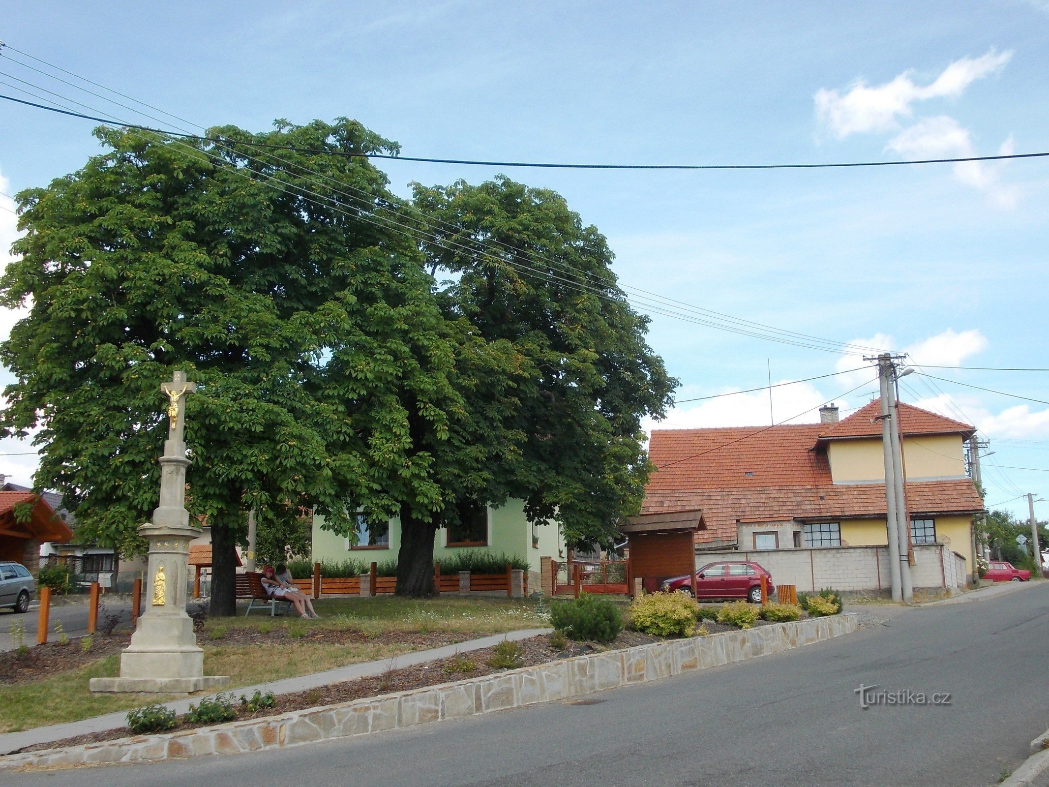 vista do centro da vila