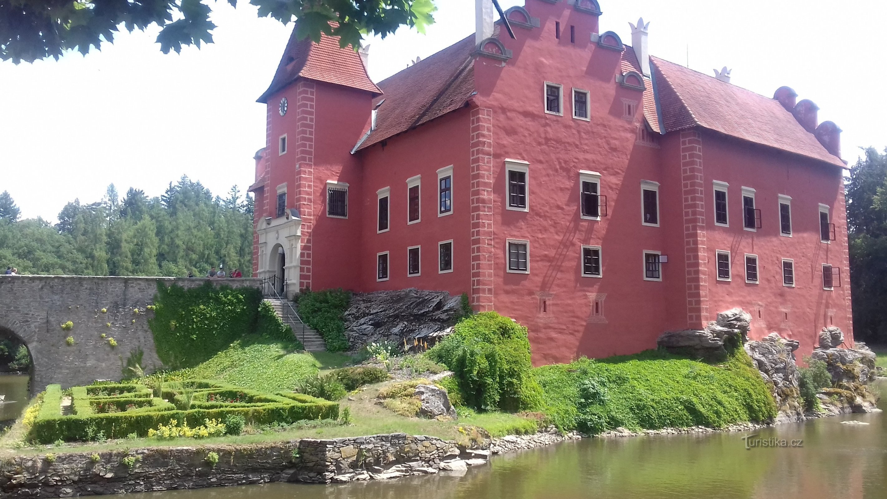 view of the red castle