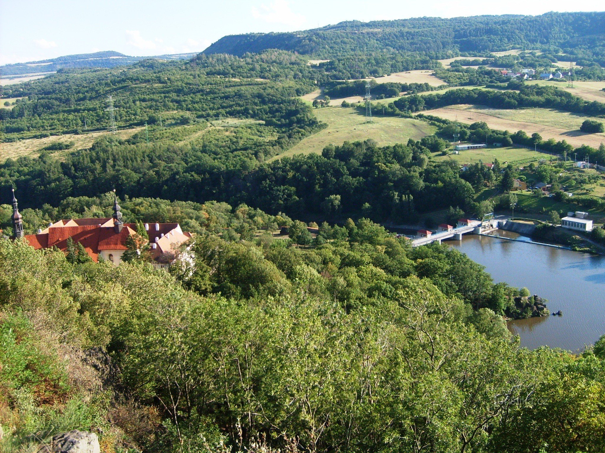 pogled na rezervoar