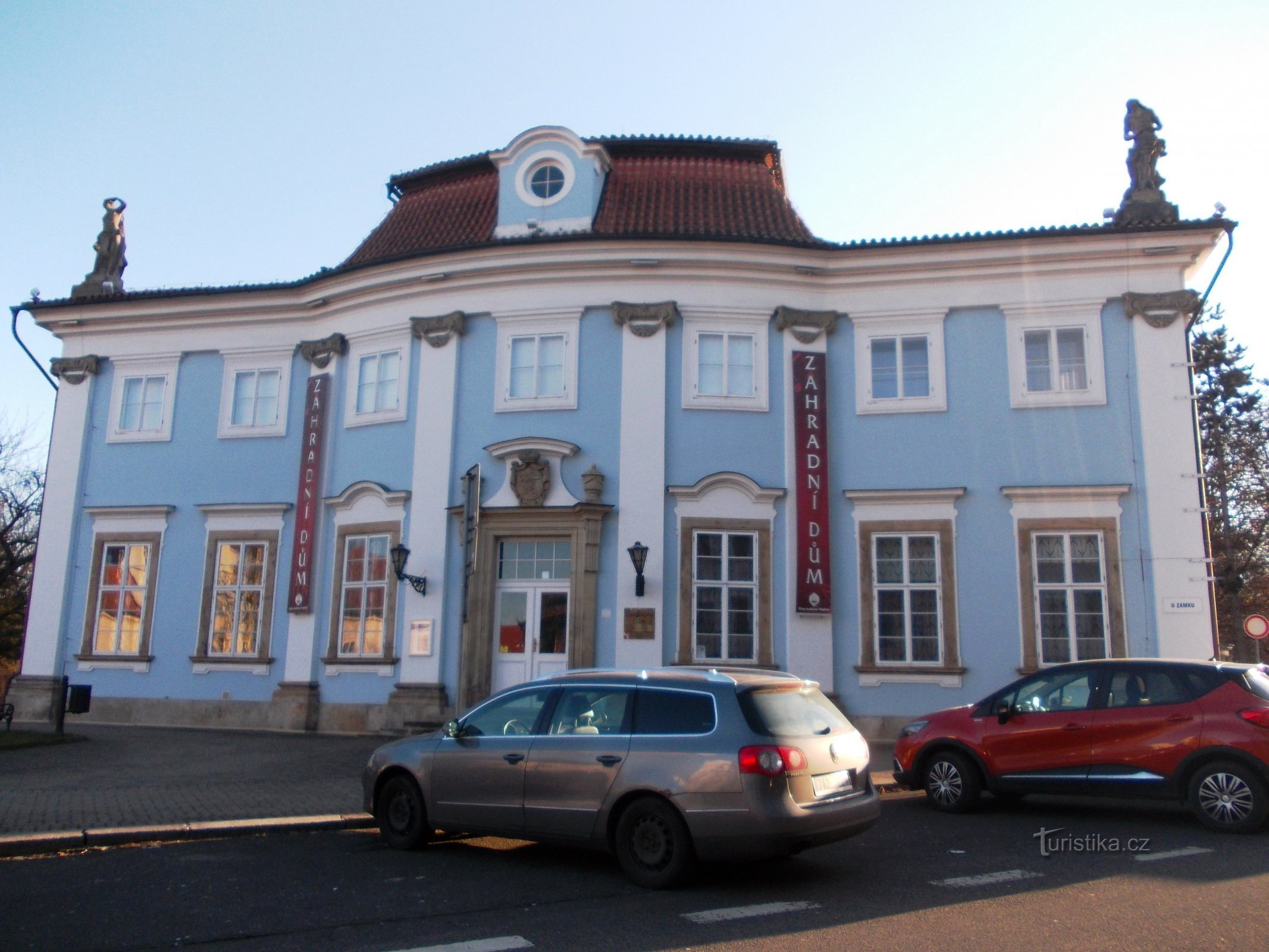 Blick auf das Gartenhaus