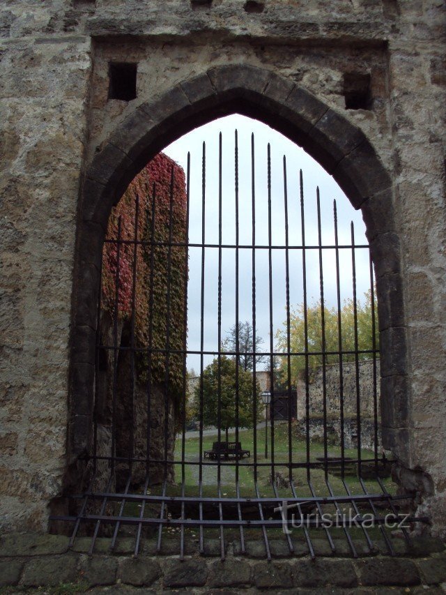 vue sur le parc du château