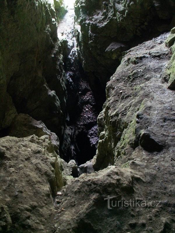 Utsikt in i grottan