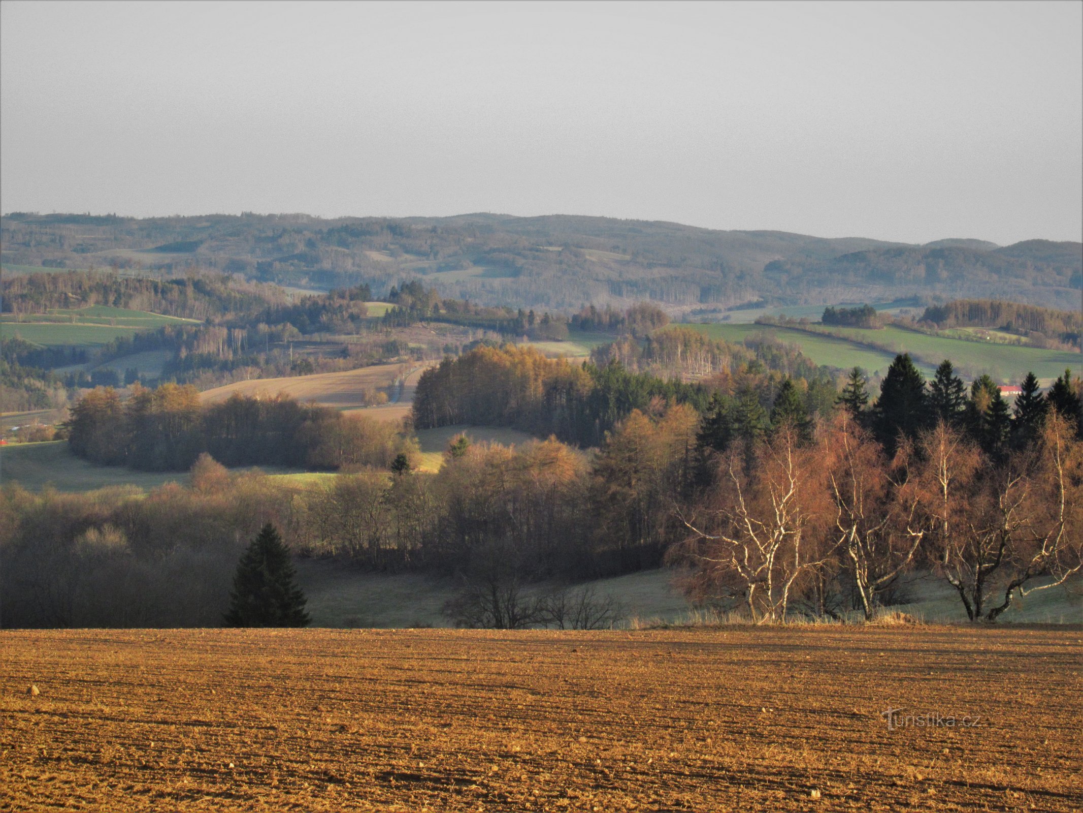 Widok na dolinę nad basenem