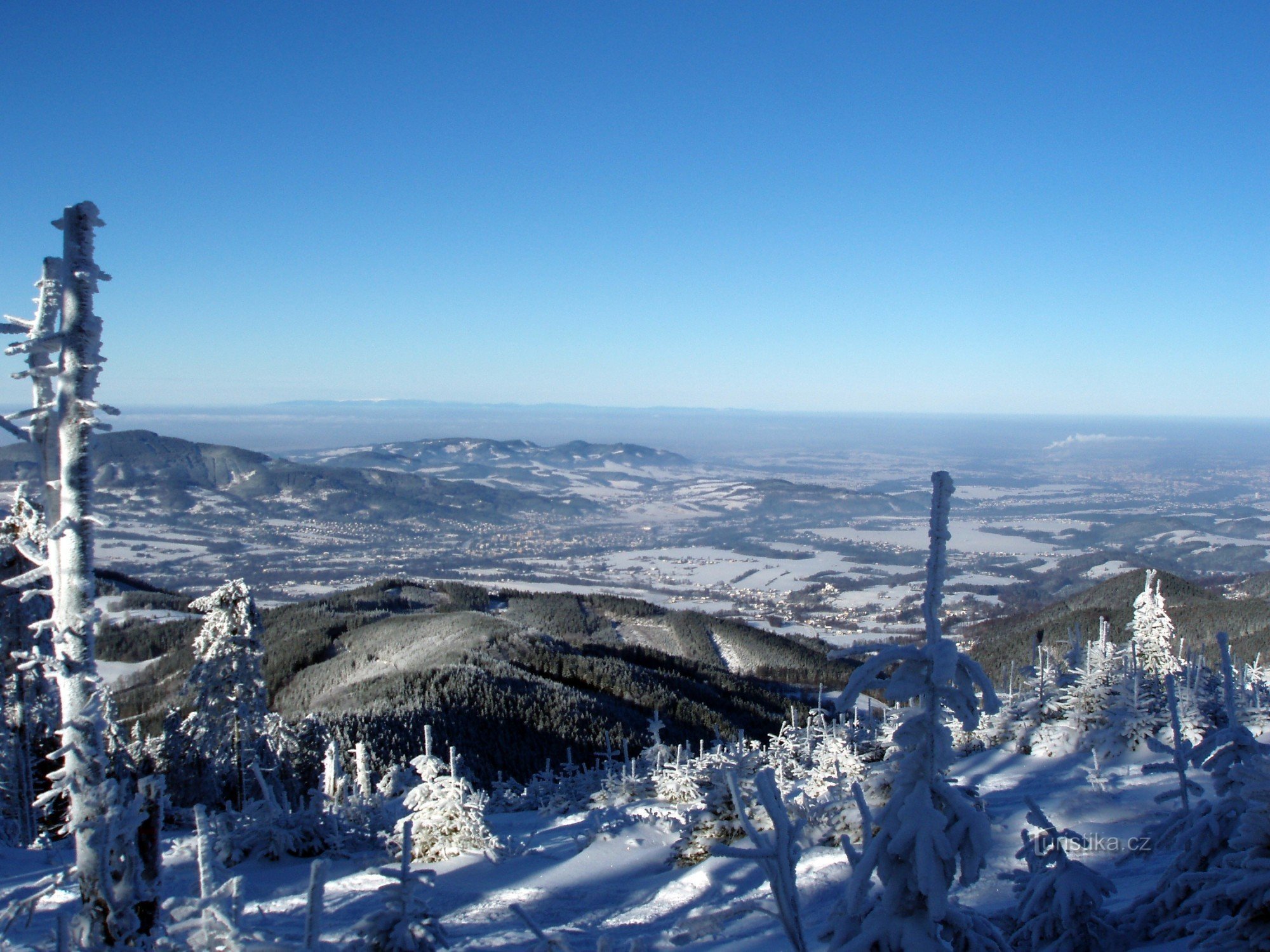 vista sulla valle di Ostravice