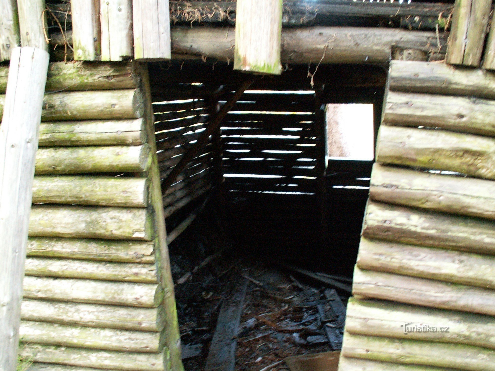 View into the dugout on Fryšavské kopci