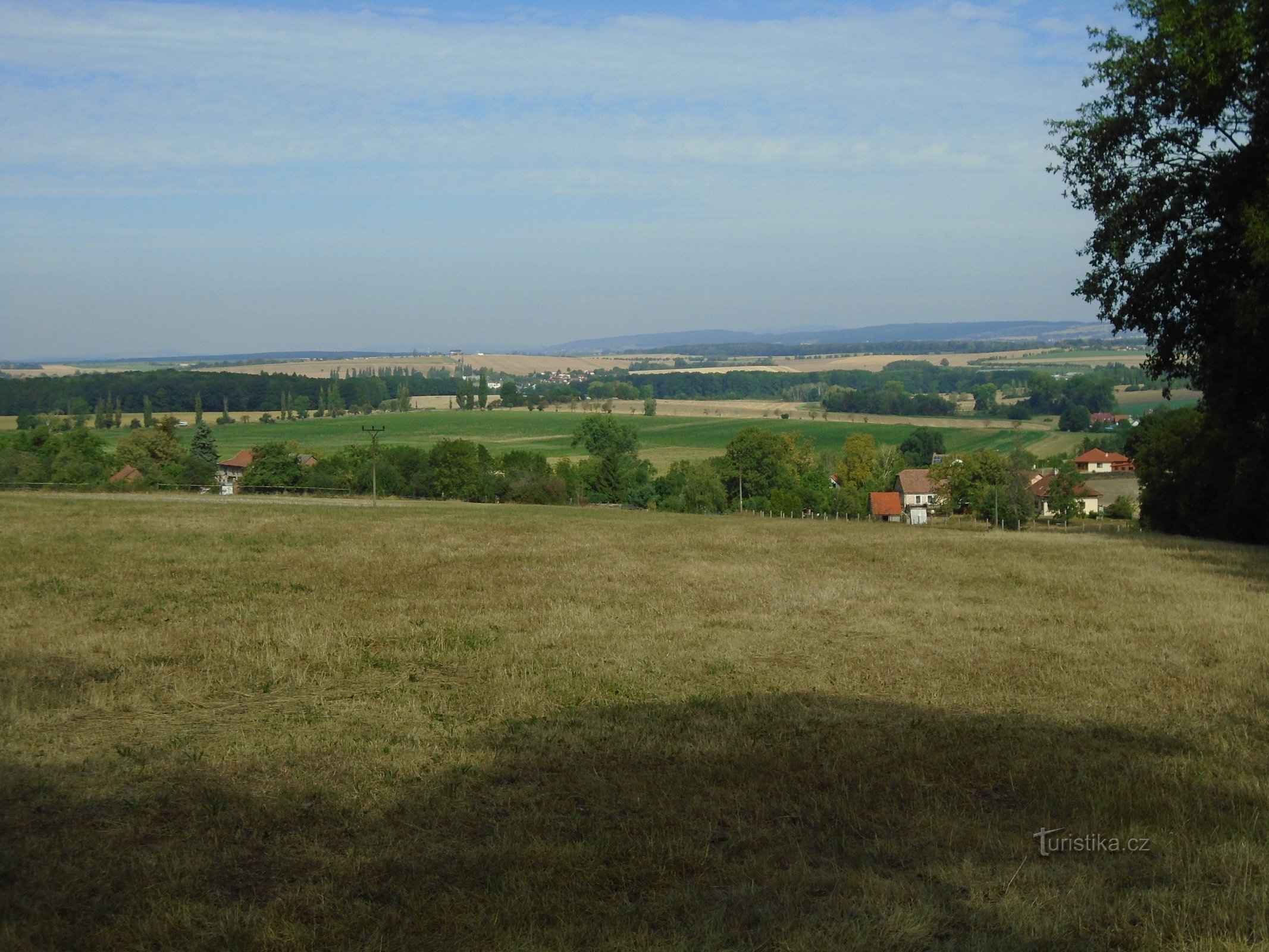 Vue de Lípa depuis la colline de Chlum