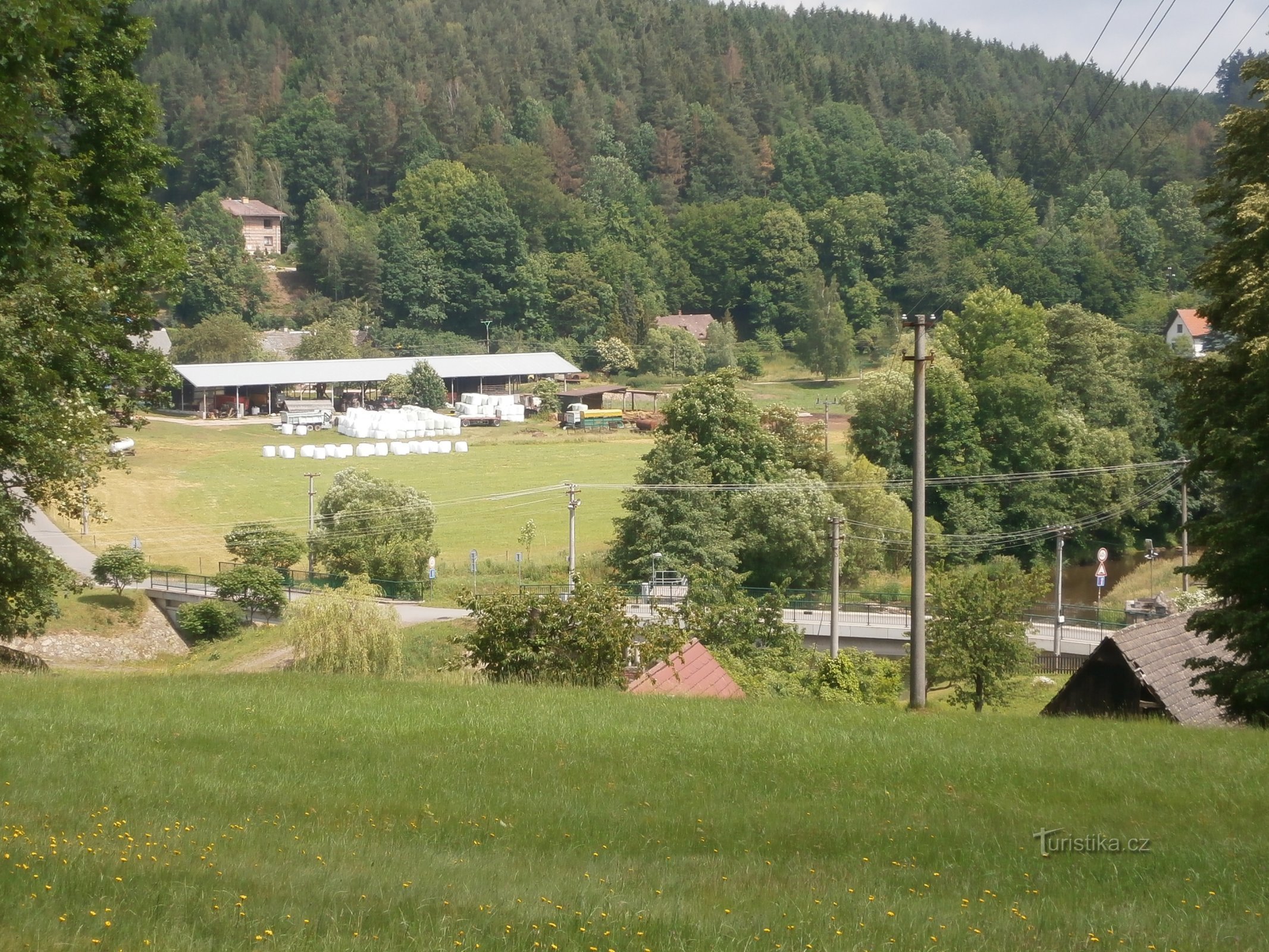 Blick auf die Brücke bei Mandle (Havlovice)