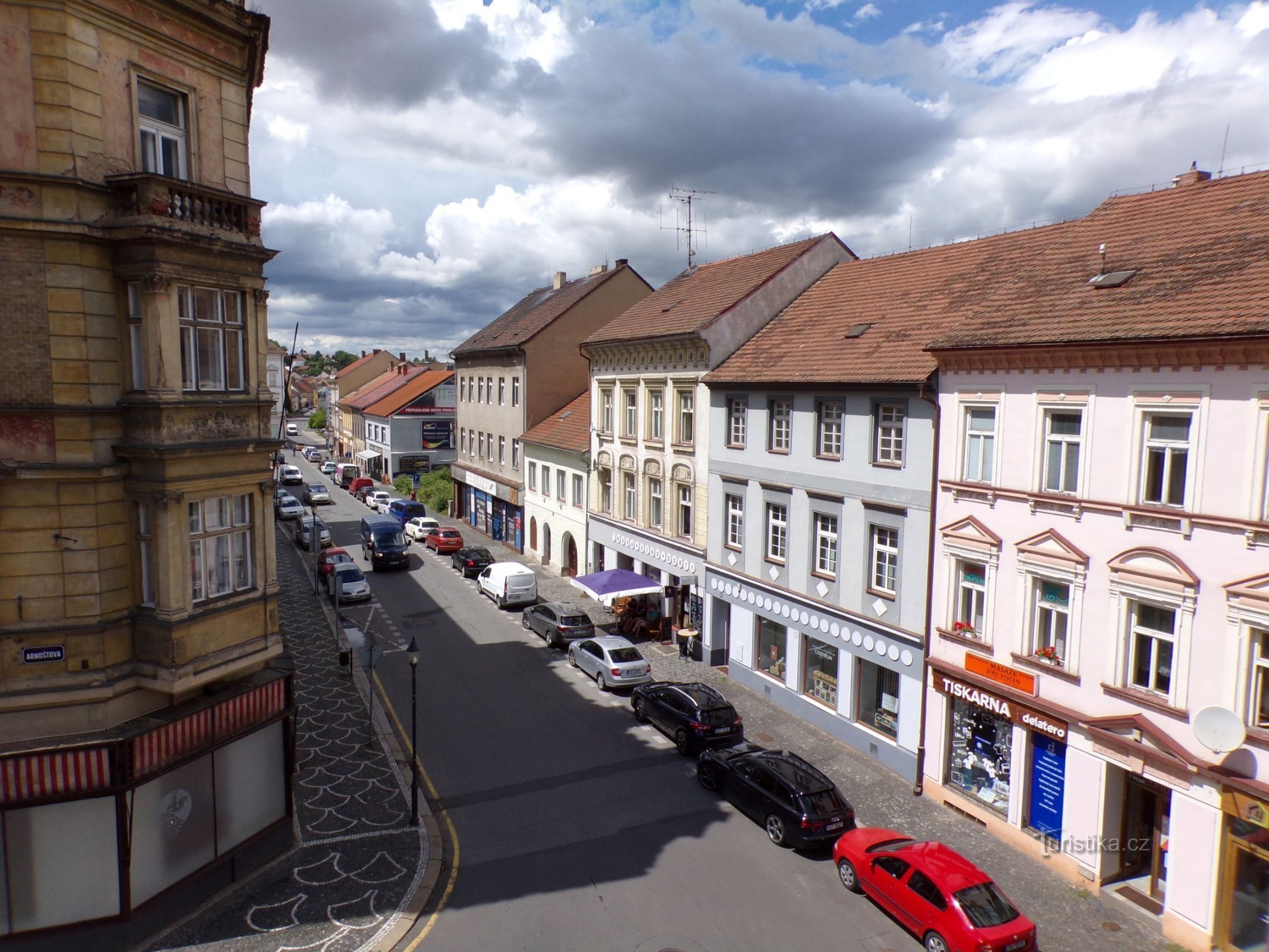 Veduta di piazza Jana z Dražice (Roudnice nad Labem, 9.7.2021/XNUMX/XNUMX)