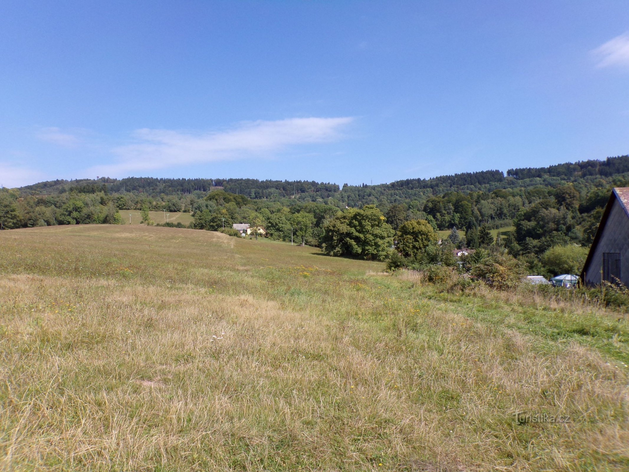 Vista da sarjeta de Nývlt (Markoušovice, 6.9.2021/XNUMX/XNUMX)