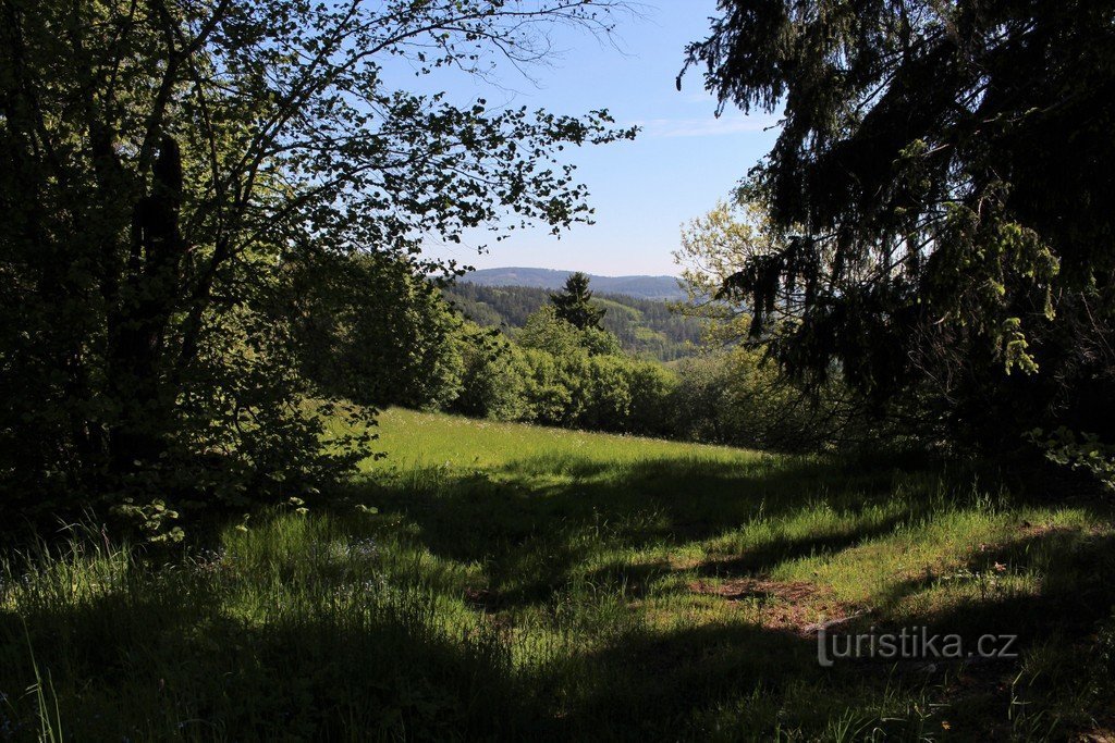 Blick nach Nordosten von Vidhošť