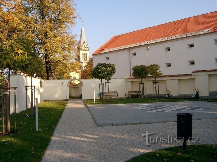 View of the church: view of the Church of the Assumption of the Virgin Mary