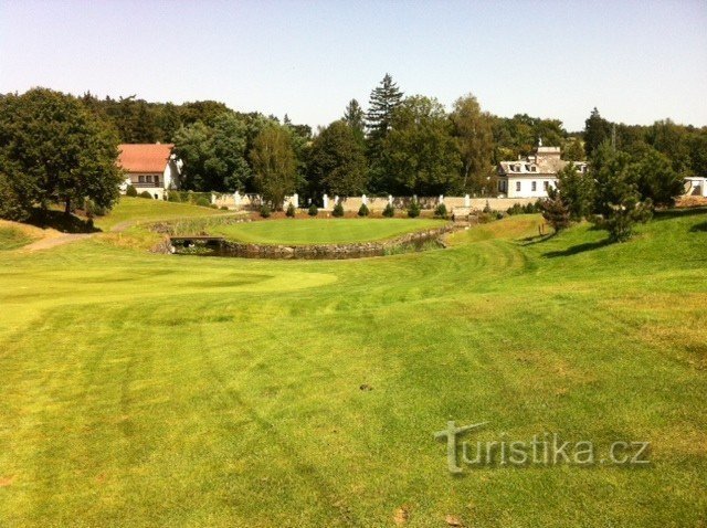 uitzicht op de 9e hole