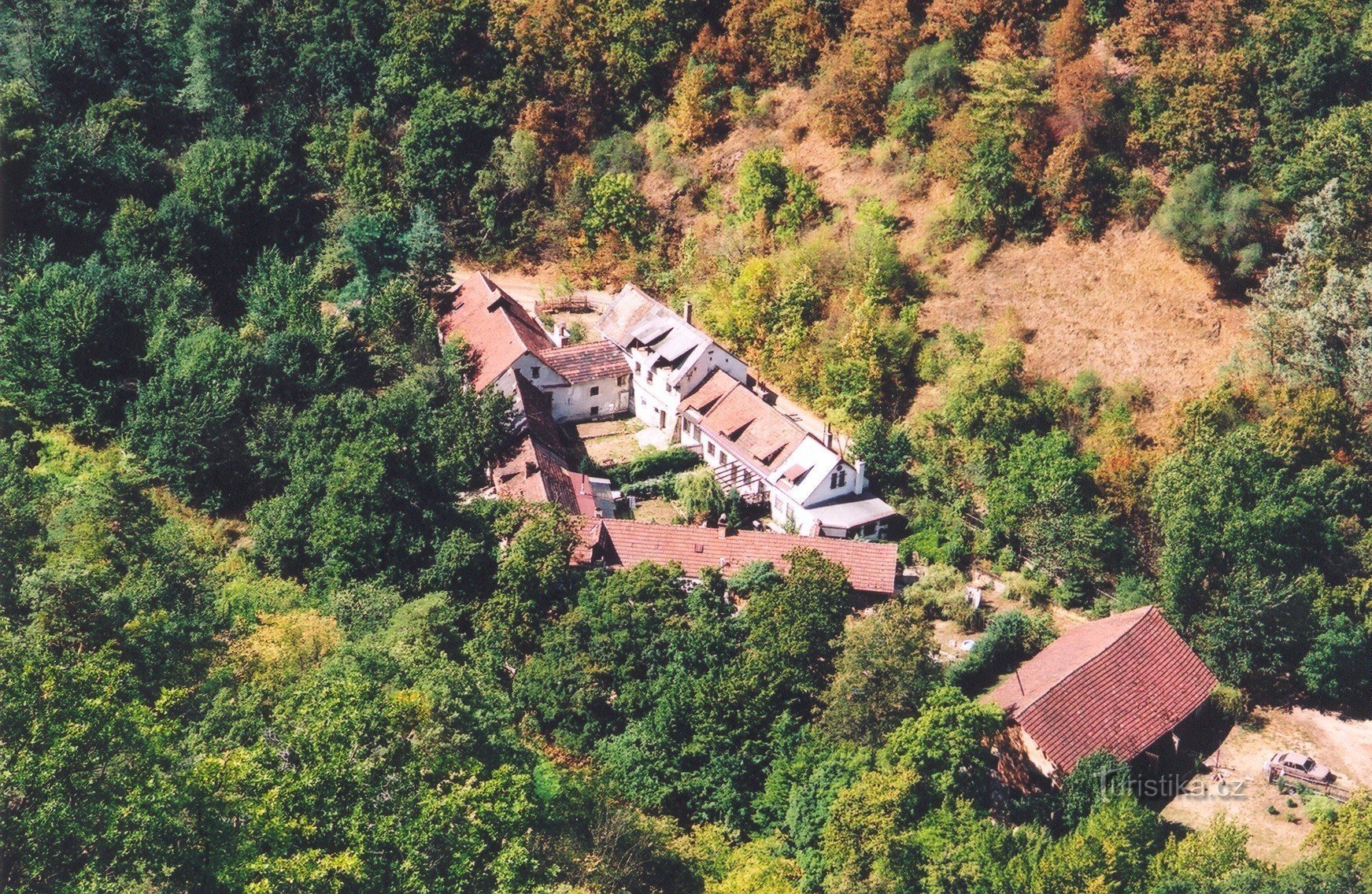 View of the Ketkovické mill site in the river valley