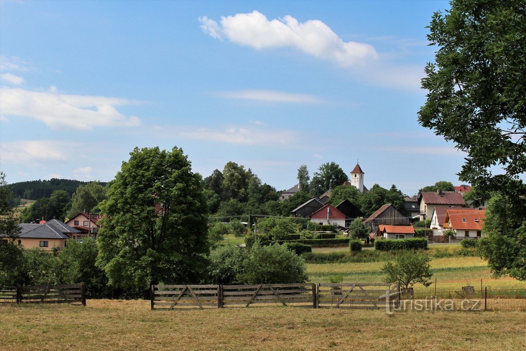 View of Běhařov from SE