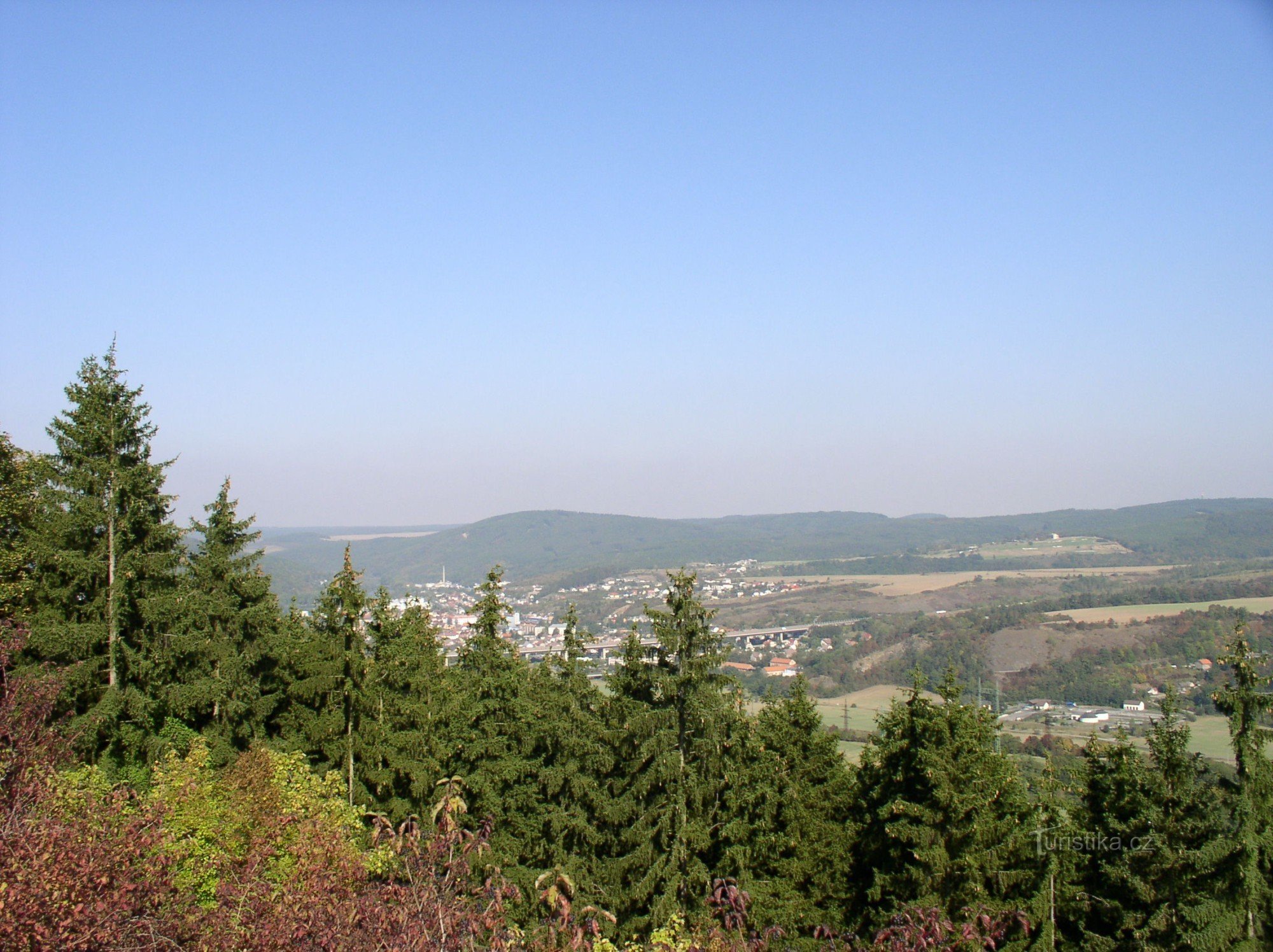 udsigt over Beroun fra Damil