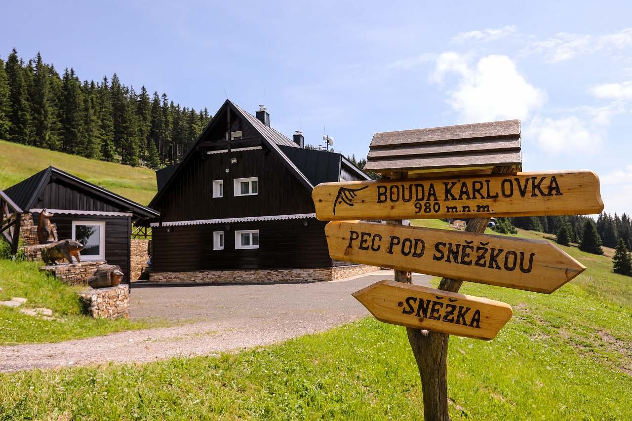 Blick auf den Schuppen