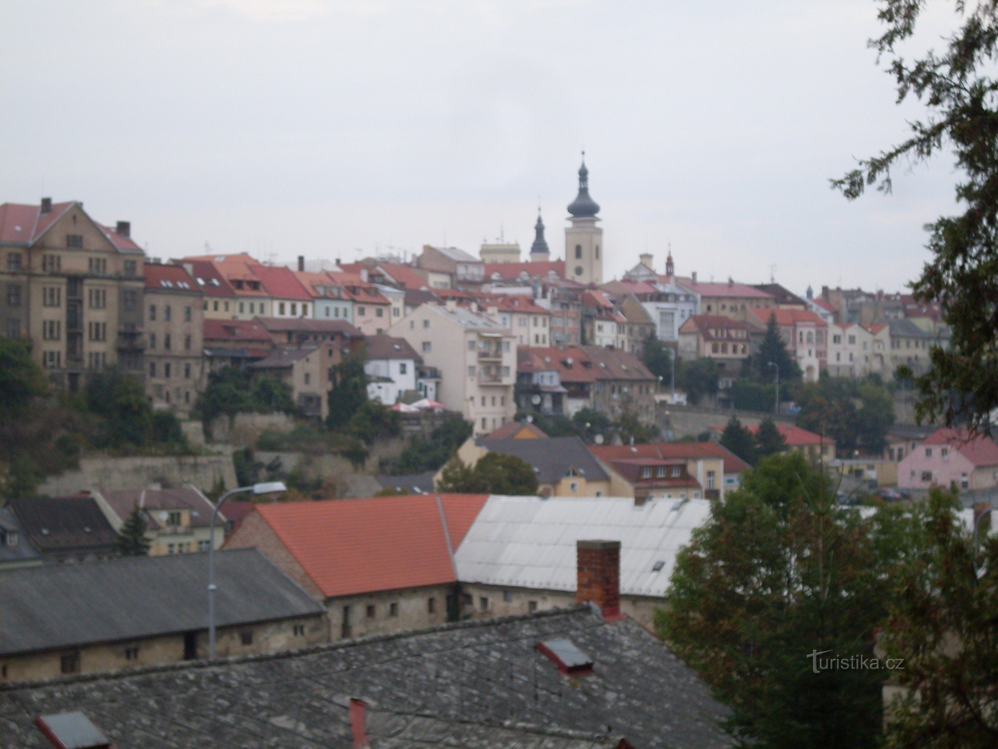 Kilátás Mladá Boleslav központjára