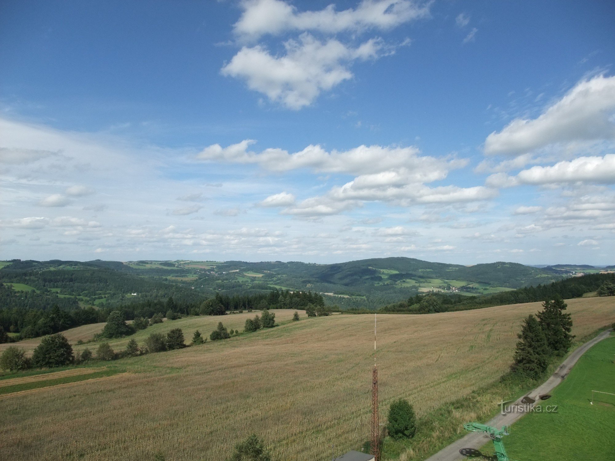 View of the Bohemian-Moravian Highlands