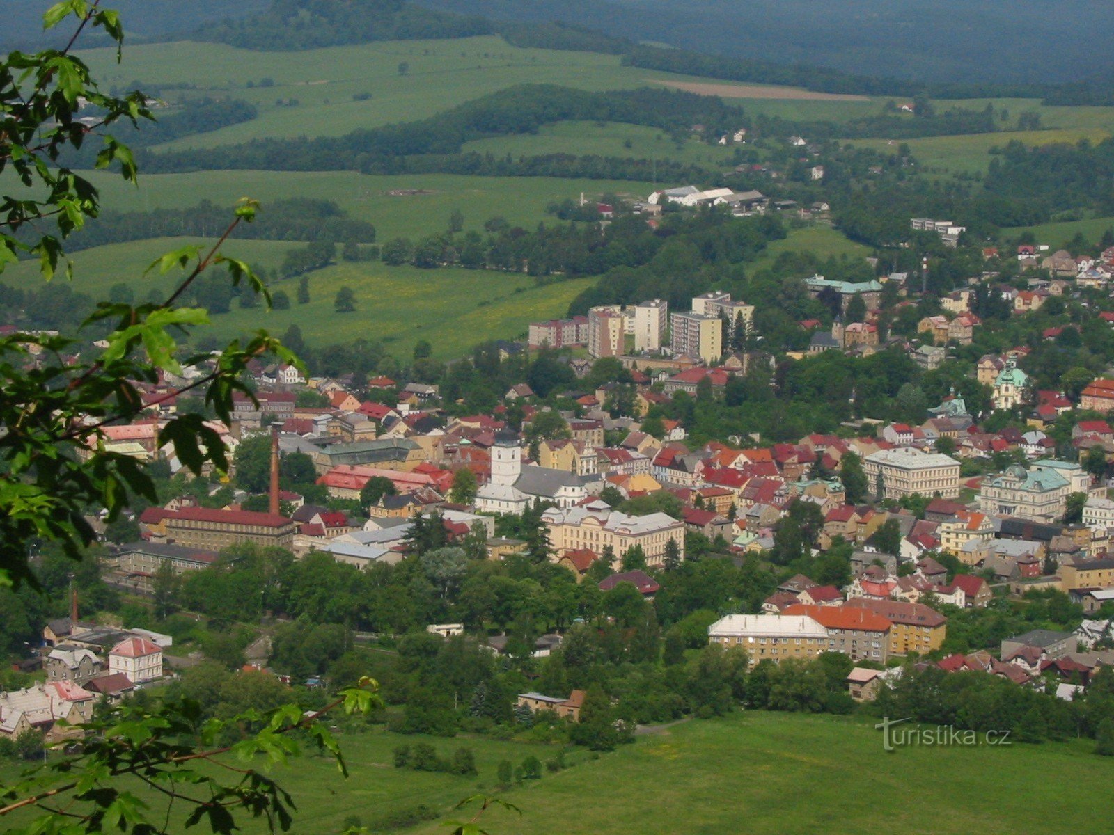 uitzicht op Česká Kamenice