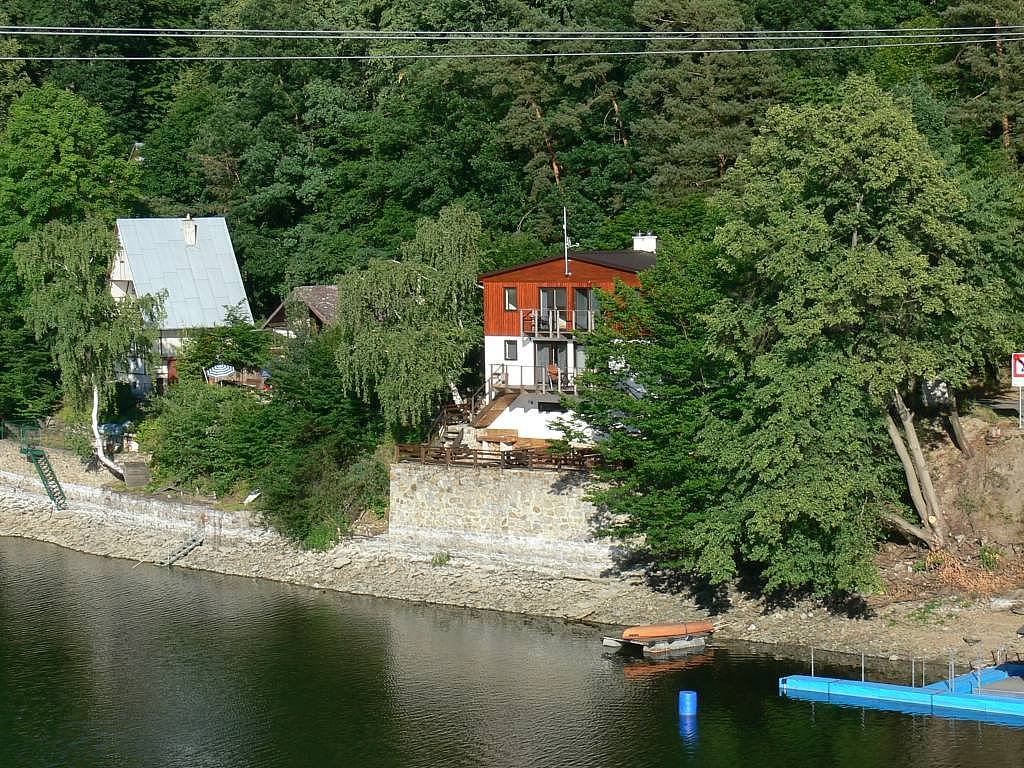 View of the cottage from the bridge